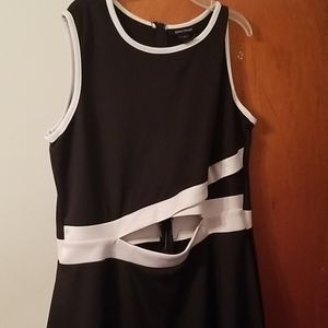 Black and white dress